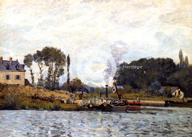 'Boats on the Canal', 1873. Artist: Alfred Sisley
