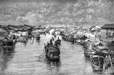 Boats on the Chinese Arroyo, near Saigon, Vietnam, 1895