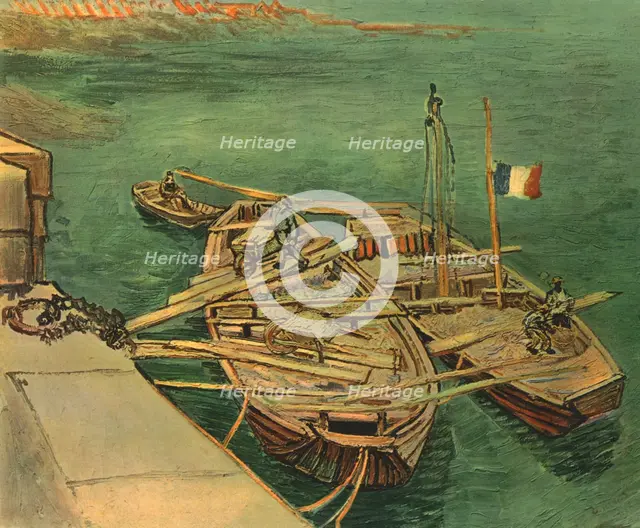 'Boats on the Rhône', August 1888, (1947). Creator: Vincent van Gogh.