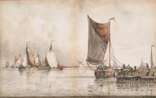 Boats On The Scheldt. Creator: Francois Carlebur II