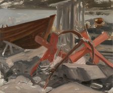 Boats on the shore, 1901. Creator: Verner Thome