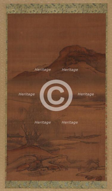 Boats Moored on the Nighttime River, Qing dynasty, 18th century. Creator: Unknown.