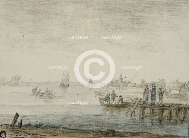 Boats near the coast, unknown date. Creator: Anon.