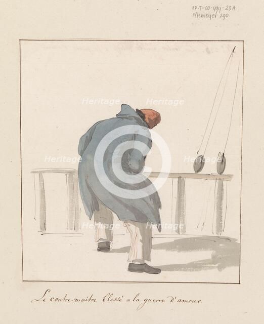 Boatswain on board the ship l'Heureuse Marianne, 1778. Creator: Louis Ducros.