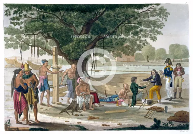 Boatyard near Kupang, Timor, Indonesia, c1820-1839. Creator: Unknown.