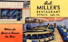 Bob Miller's Restaurant, Joplin, Missouri, USA, 1948