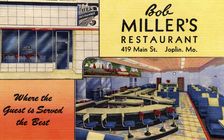 Bob Miller's Restaurant, Joplin, Missouri, USA, 1948