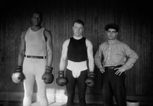 Bob Armstrong, Eddie McGoorty, Ed McMahon, 1912. Creator: Bain News Service