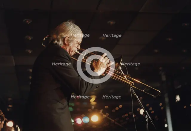 Bob Brookmeyer, Jazz Inn Party, Nordwijk, Netherlands, 1989. Creator: Brian Foskett.