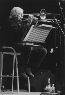 Bob Brookmeyer, Jazz Inn Party, Netherlands, 1989. Creator: Brian Foskett