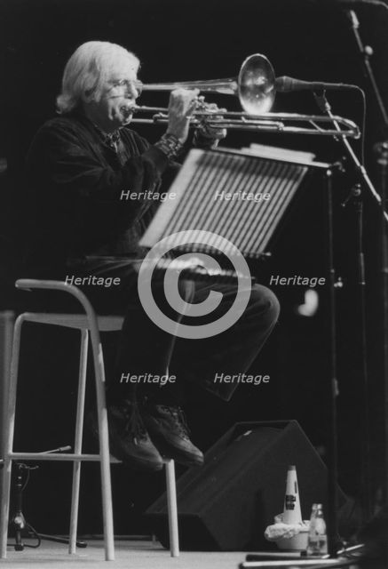 Bob Brookmeyer, Jazz Inn Party, Netherlands, 1989. Creator: Brian Foskett.