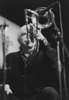 Bob Brookmeyer, Jazz Inn Party, Netherlands, 1989. Creator: Brian Foskett