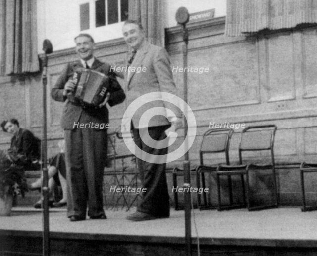 Bob Cann and Bob Copper, Cecil Sharp House, London, 1957. Artist: Unknown