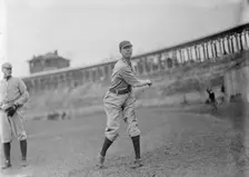 Bob Groom, Washington Al, Throwing Ball, At University of Virginia, Charlottesville (Baseball), 1912 Creator: Harris & Ewing