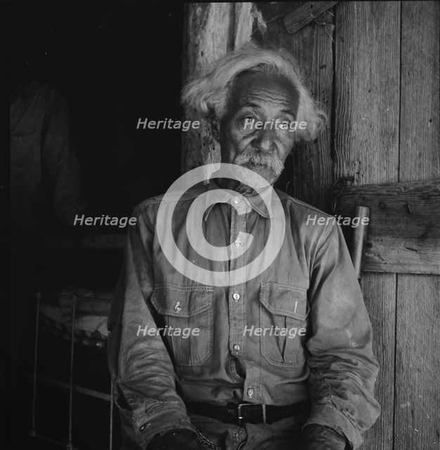 Bob Lemmons, Carrizo Springs, Texas. Born a slave about 1850, south of San Antonio, 1936. Creator: Dorothea Lange.
