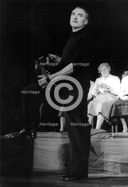 Bob Roberts playing the melodion, London, February 1961. Artist: Eddis Thomas