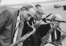 Bob Wilber, Bobby Wellins, John Barnes, Cleethorpes Jazz Festival, 2007. Creator: Brian Foskett