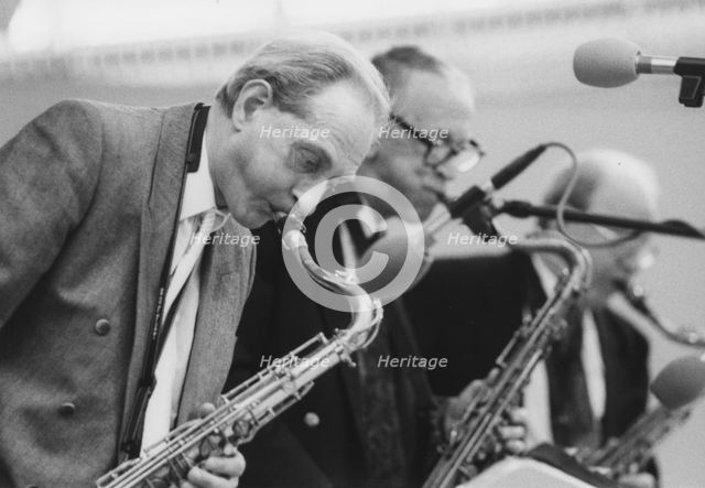 Bob Wilber, Bobby Wellins, John Barnes, Cleethorpes Jazz Festival, 2007. Creator: Brian Foskett.