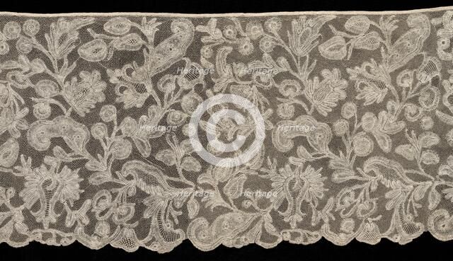 Bobbin Lace Flounce, 18th century. Creator: Unknown.