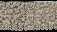 Bobbin Lace Flounce, 18th century. Creator: Unknown