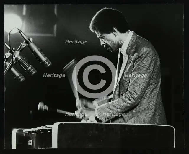 Bobby Hutcherson playing the vibraphone at the Bracknell Jazz Festival, Berkshire, 1983. Creator: Denis Williams.