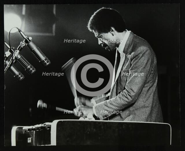 Bobby Hutcherson playing the vibraphone at the Bracknell Jazz Festival, Berkshire, 1983. Artist: Denis Williams
