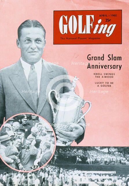 Bobby Jones, cover of Golfing magazine, American, April 1960. Artist: Unknown