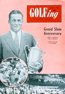Bobby Jones, cover of Golfing magazine, American, April 1960. Creator: Unknown