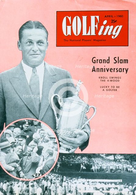 Bobby Jones, cover of Golfing magazine, American, April 1960. Creator: Unknown.