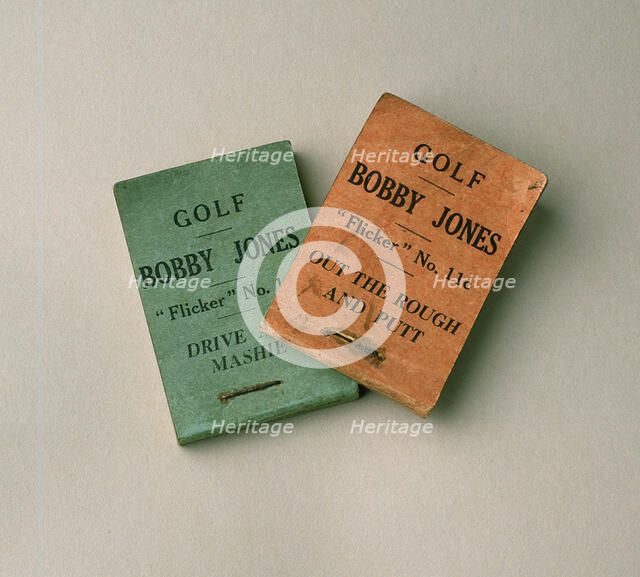 Bobby Jones flick books, 1930s. Artist: Unknown