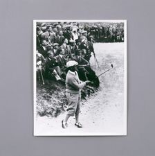 Bobby Jones playing a shot, c1920s. Creator: Unknown