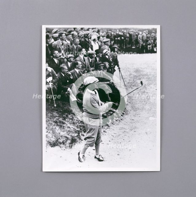 Bobby Jones playing a shot, c1920s. Creator: Unknown.