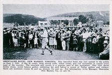 Bobby Jones playing golf at the Shenvalee Hotel, Virginia, USA, 1930