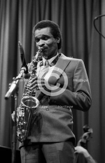 Bobby Watson, Shaw Theatre, London, March, 1985.   Artist: Brian O'Connor.