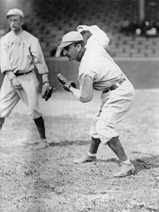 Bobby Wallace (with Ball In Hand), St. Louis Al (Baseball), 1913. Creator: Harris & Ewing