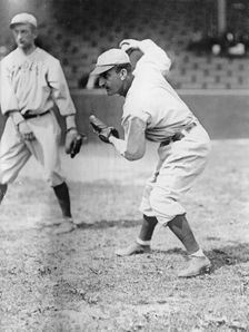 Bobby Wallace (with Ball In Hand), St. Louis Al (Baseball), 1913. Creator: Harris & Ewing