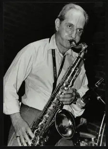 Bobby Wellins playing tenor saxophone at The Fairway, Welwyn Garden City, Hertfordshire, 1997. Creator: Denis Williams