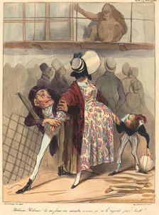 Bobonne, Bobonne!...tu me ferais un monstre comme ça, ne le regarde pas tant!, 1836. Creator: Honore Daumier
