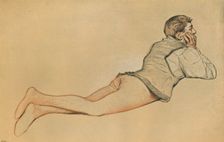 Boccaccio: The Opening Scene in Decamerone (Decameron) c1900. Artist: James Dromgole Linton