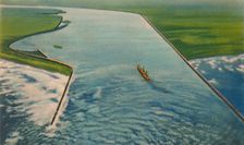 Bocas de Ceniza, Entrance to the Marine Port, Barranquilla c1940s