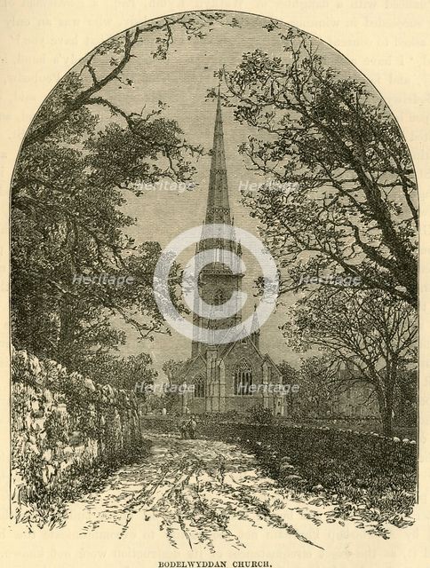 'Bodelwyddan Church', 1898. Creator: Unknown.