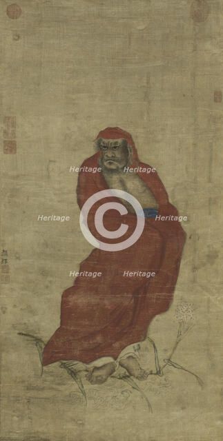 Bodhidharma crossing the Yangzi jiang, between 1200 and 1399. Creator: Yan Hui.