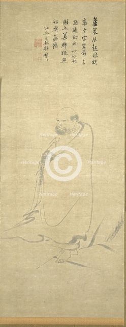 Bodhidharma Crossing the Yangzi on a Reed, 1300s. Creator: Unknown.