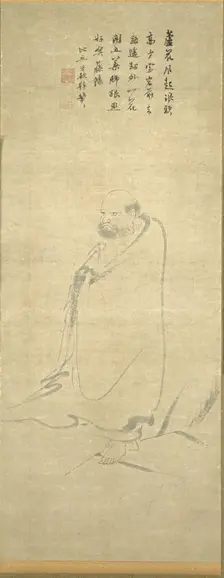 Bodhidharma Crossing the Yangzi on a Reed, 1300s. Creator: Unknown