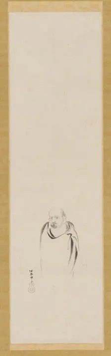 Bodhidharma, Edo period, 17th century. Creator: Kanô Tan'yû