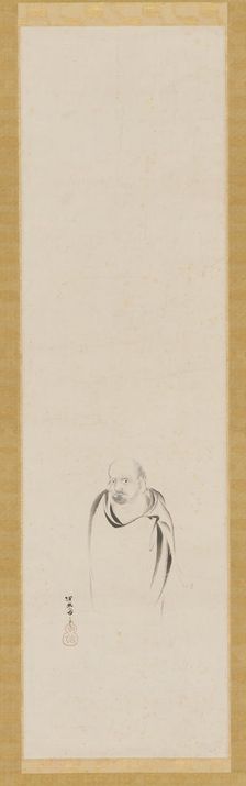 Bodhidharma, Edo period, 17th century. Creator: Kanô Tan'yû