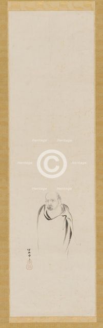 Bodhidharma, Edo period, 17th century. Creator: Kanô Tan'yû.