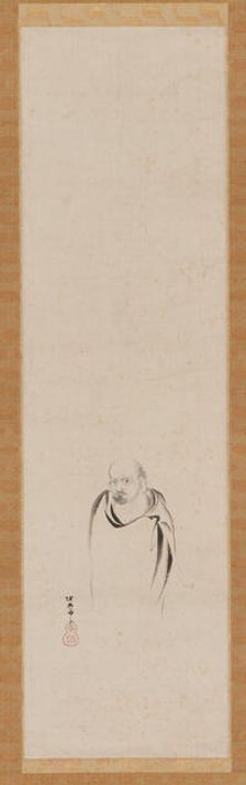 Bodhidharma, Edo period, 17th century. Creator: Kanô Tan'yû