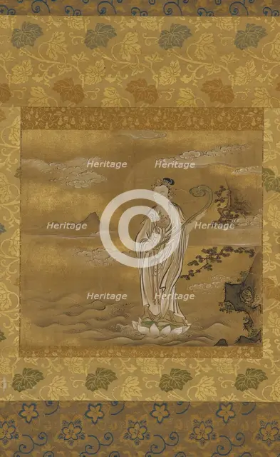 Bodhisattva crossing the sea, Edo period, 17th century. Creator: Kanô Tan'yû.
