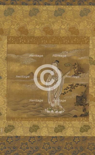 Bodhisattva crossing the sea, Edo period, 17th century. Creator: Kanô Tan'yû.